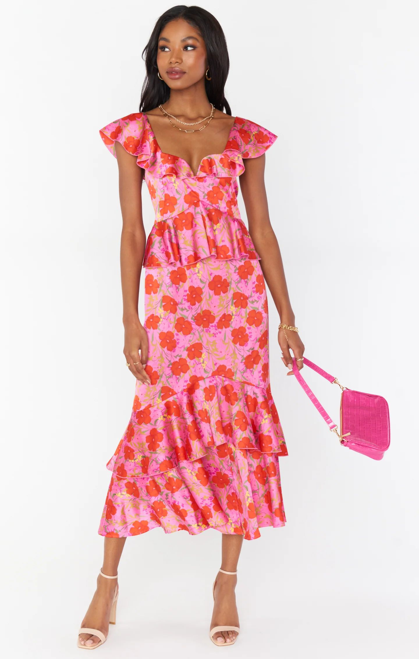 Reese Ruffle Dress ~ Smooch Floral | Show Me Your Mumu