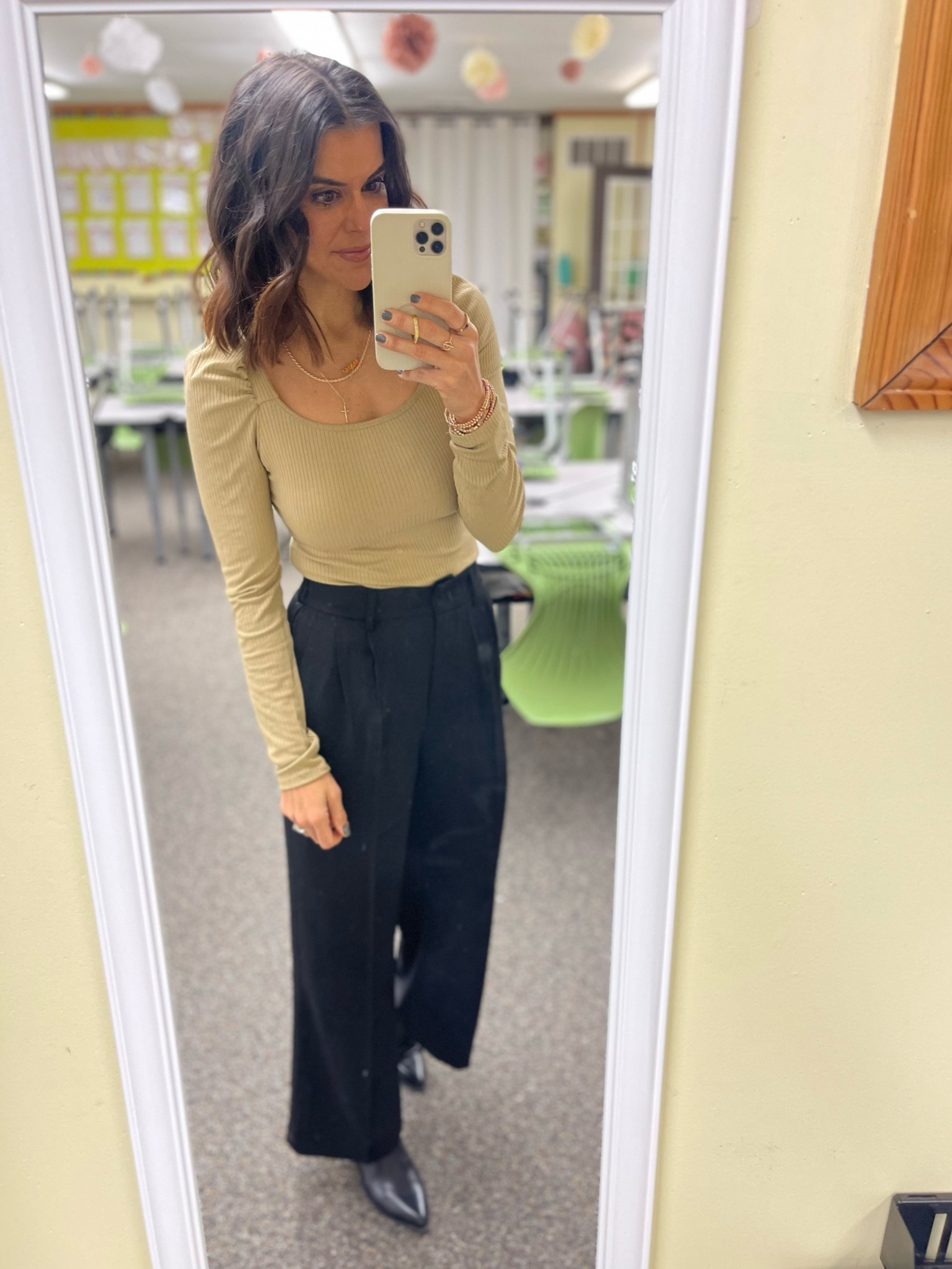 Today’s classroom #ootd 

Amazon top- size small 
Amazon pants- size small 
Amazon boots- sized up half size 

#LTKunder100 #LTKunder50 #LTKstyletip