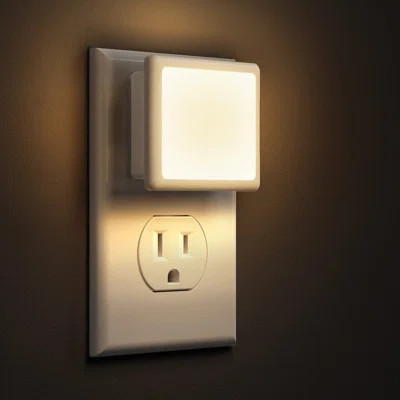 Night Lights Plug Into Wall 2-Pack, 0.3W Plug In Night Light, Dusk To Dawn, 3000K Soft White, Bright Nightlight Auto-On/Off | Wayfair North America