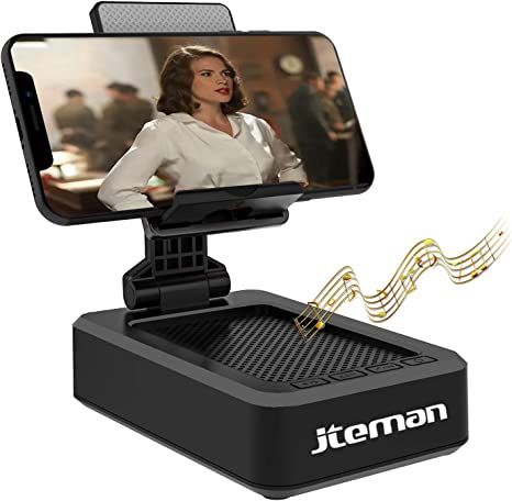 Cell Phone Stand with Wireless Bluetooth Speaker and Anti-Slip Base HD Surround Sound Perfect for... | Amazon (US)