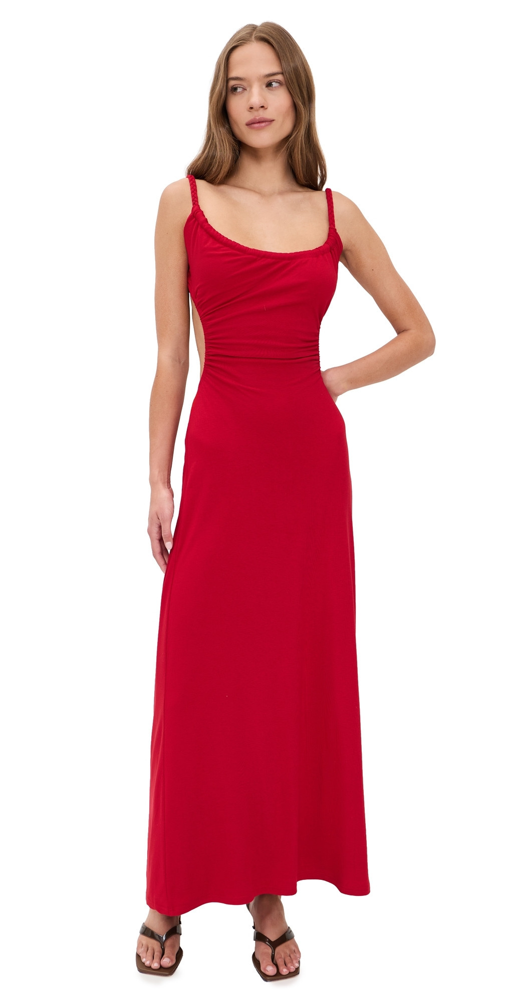 Seven Wonders Myla Braided Cut Out Maxi Dress Red M | Shopbop