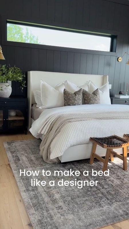 Here’s how 👇🏻

Comment SHOP BED to shop our entire bedroom look!

The key to making your bed look designer-worthy is adding layers and textures! I do this through using a combo of a duvet & velvet quilt as well as a chunky throw blanket & waffle blanket to bring in that texture.

Bed making order:

1. Tuck in sheets. My favorite ones are @bollandbranch Signature set, I have both the white & pewter colors (pewter used here)

2. I use a waffle blanket under the duvet for extra visual interest. This one is also Boll & Branch in pewter!

3. Roll down your duvet two times for a full look. For the extra fluffy look, use two duvet inserts! My fav ones are from Amazon.

4. Use a textured quilt over top of your duvet at the end of the bed. I fold my back three times to enhance the layered look before tucking the rest under the end of the duvet. Top with a chunky blanket! Both of these are affordable finds from Target.

5. Finally, add your decorative pillows in front of your sleeping pillows! Finish the look with 3 Euro size pillows and 2 22”x22” size pillows. 

Got any other bed making questions? Drop them below and I’ll help you out!

#bedmaking #primarybedroom #bedroomdesigns #howtomakeabed #moderndecor #modernbedroom #affordablebeddings 
 

#LTKSaleAlert #LTKHome #LTKVideo