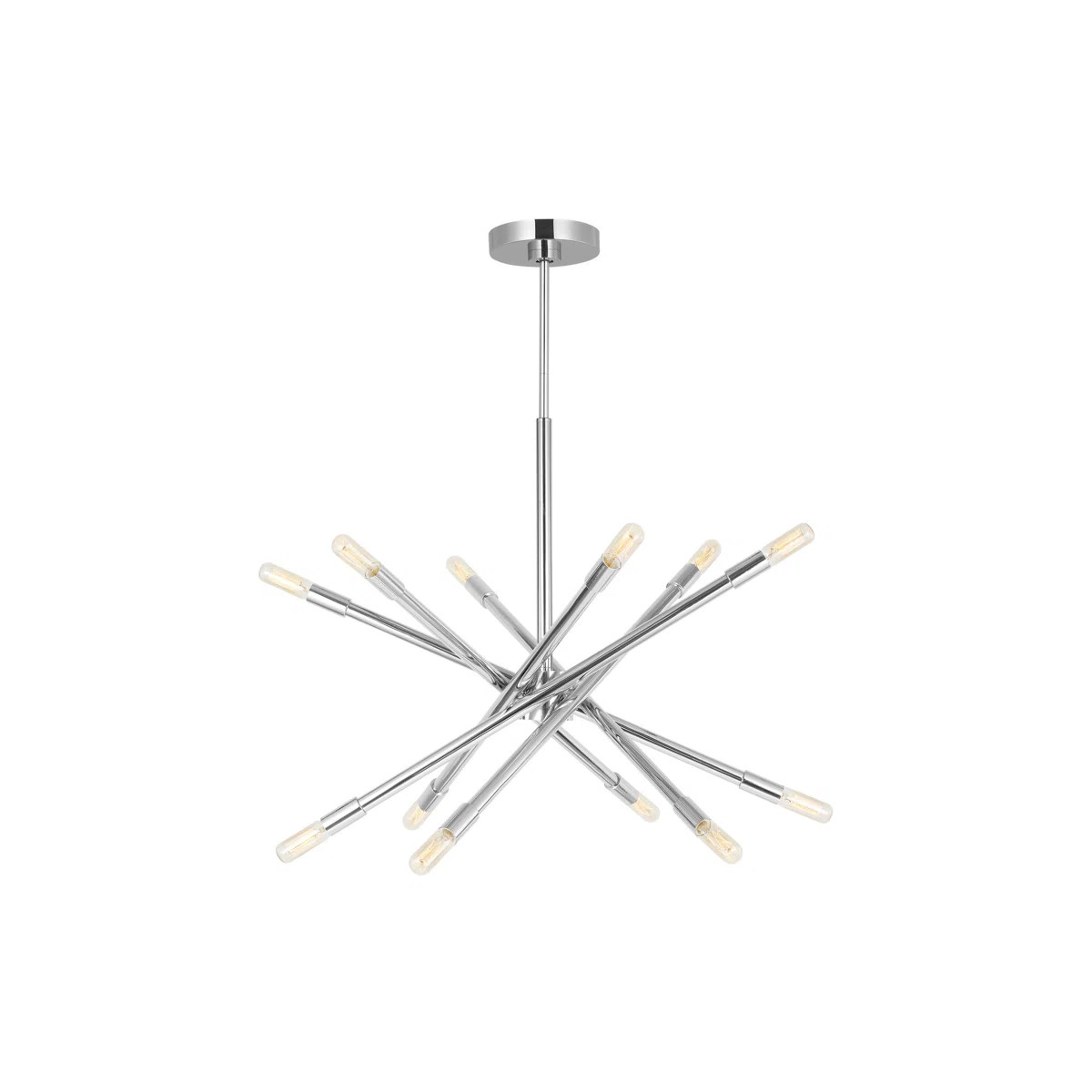 12 - Light Dimmable Sputnik Modern Linear Chandelier | Wayfair North America