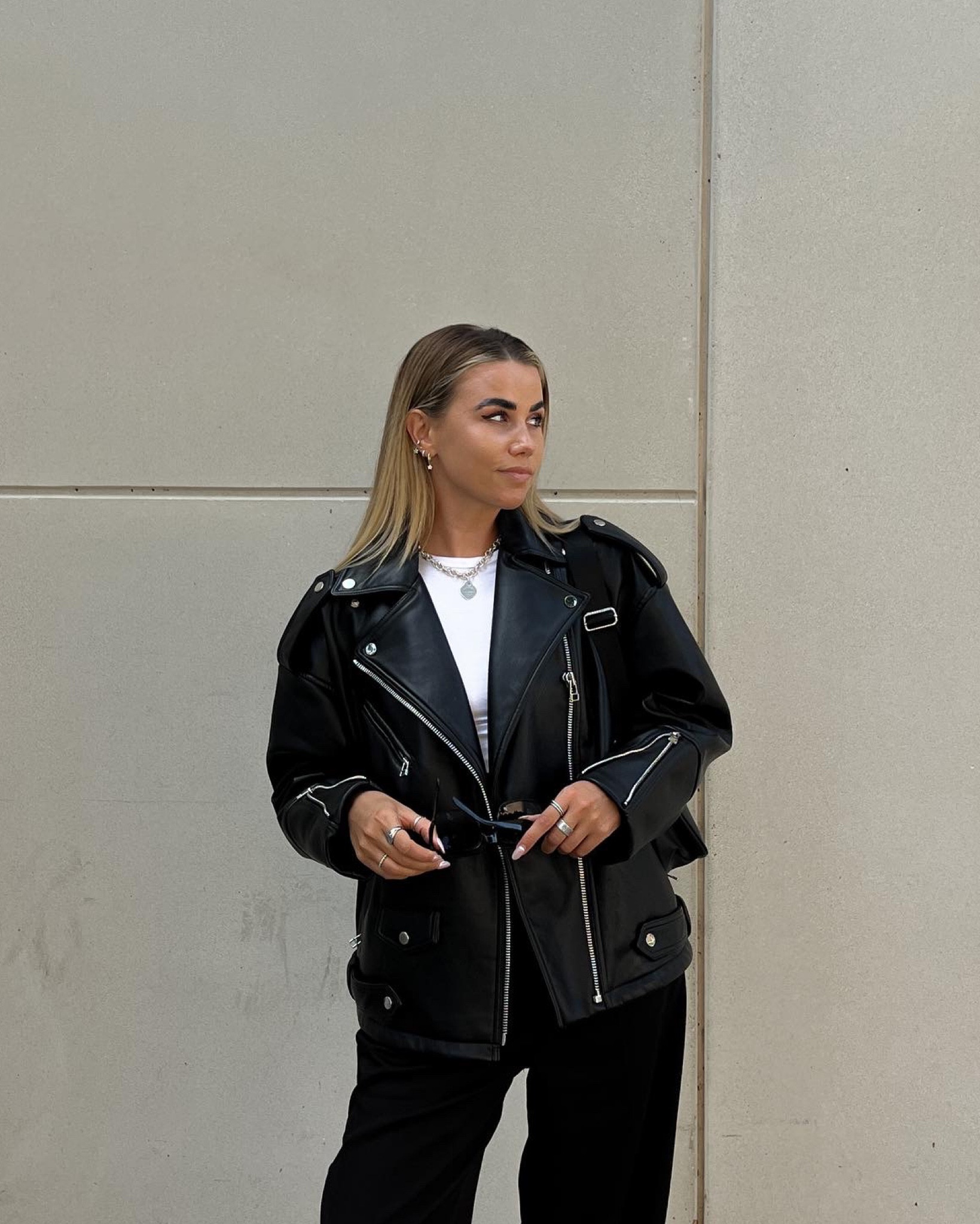 Leather jacket. Biker jacket. Outfit inspo!  

#LTKeurope #LTKstyletip #LTKunder100