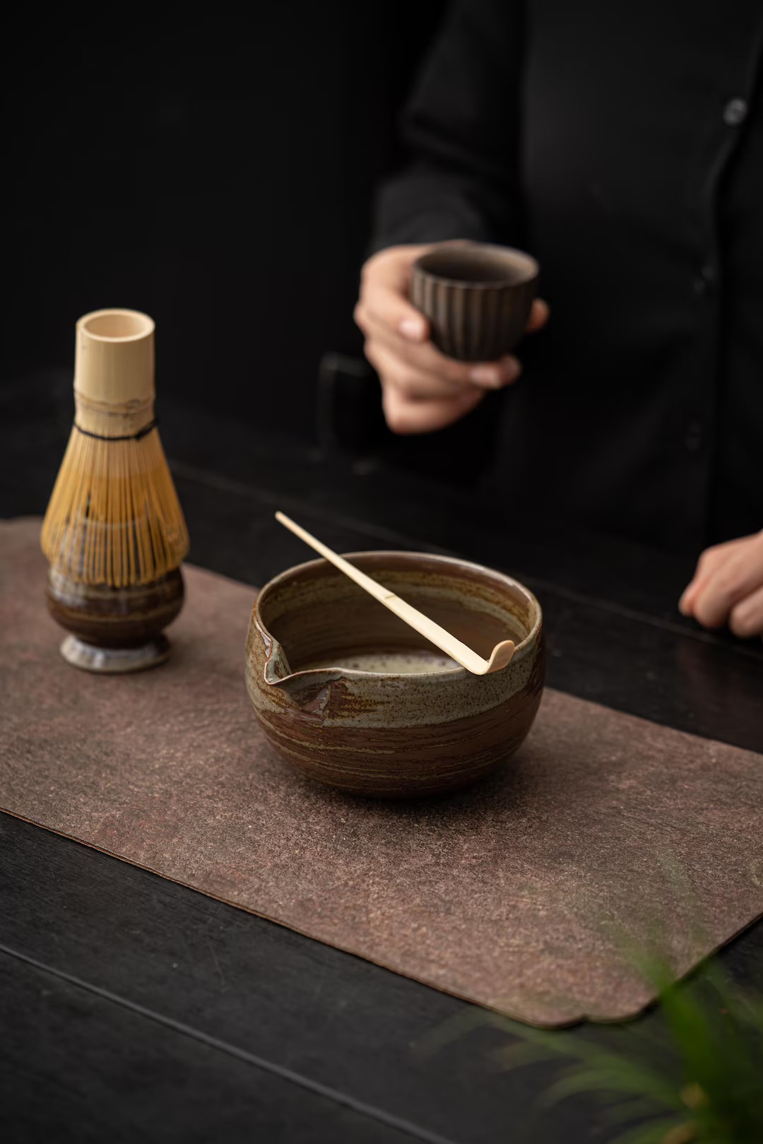 Japanese Matcha Tea Set: Ceramic Matcha Gift Set, Matcha Bowl Set, Bamboo Whisk and Scoop - Etsy | Etsy (US)