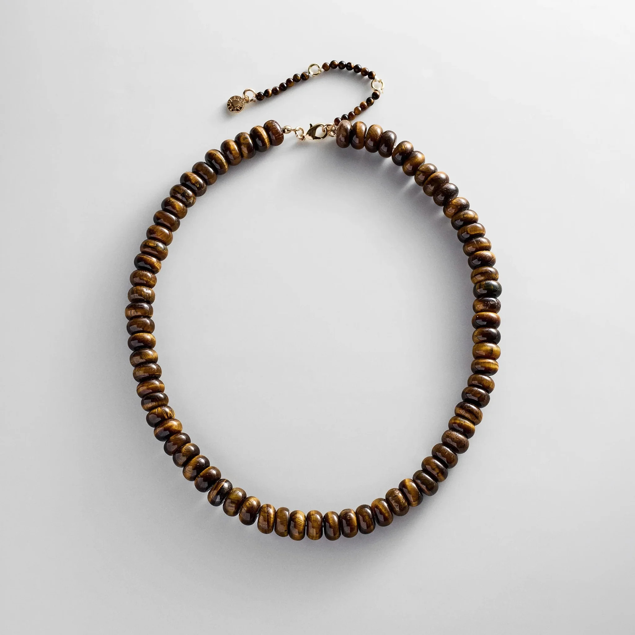 Joyce Semi-Precious Beaded Necklace - Tiger's Eye | Shop.app