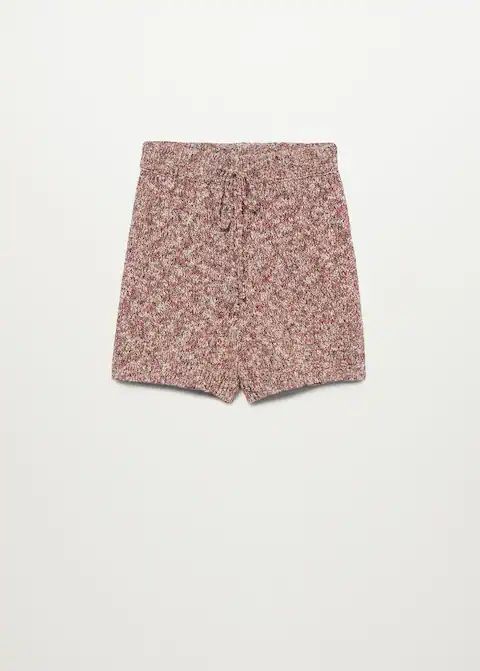 Flecked knitted shorts | MANGO (UK)