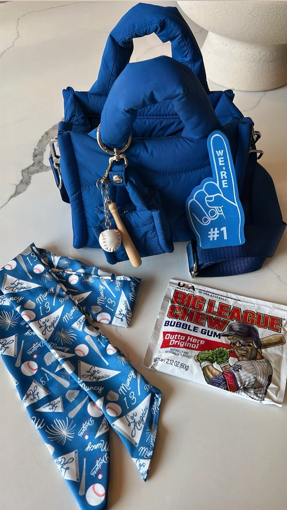 The perfect Dodger gameday bag doesn’t exi… until now!! 🤩 @ThirtyYears Mini Drift Tote with the cutest personalized scarf from @Haeleyryane 💙 @Wacovki

#LTKItBag #LTKFindsUnder100 #LTKStyleTip