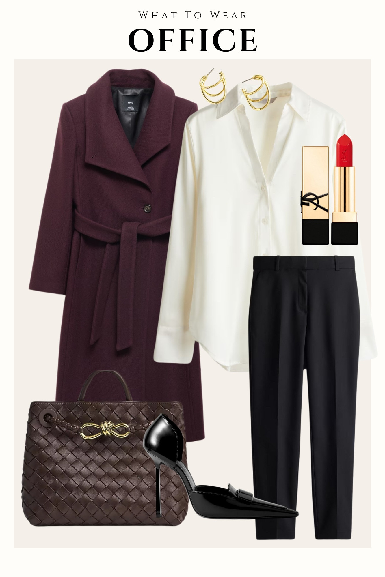 What to wear to work - office style

Burgundy coat for touch of color

#LTKItBag #LTKSeasonal #LTKWorkwear