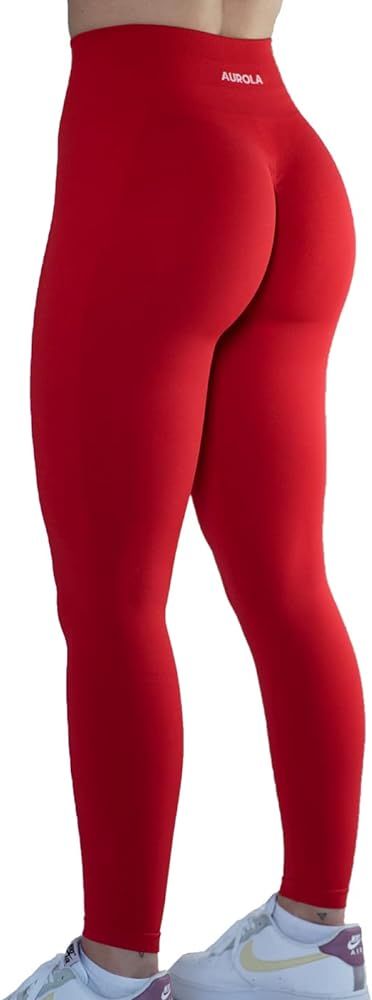 AUROLA Workout Leggings for Women Seamless Scrunch Tights Tummy Control Gym Fitness Girl Sport Ac... | Amazon (US)