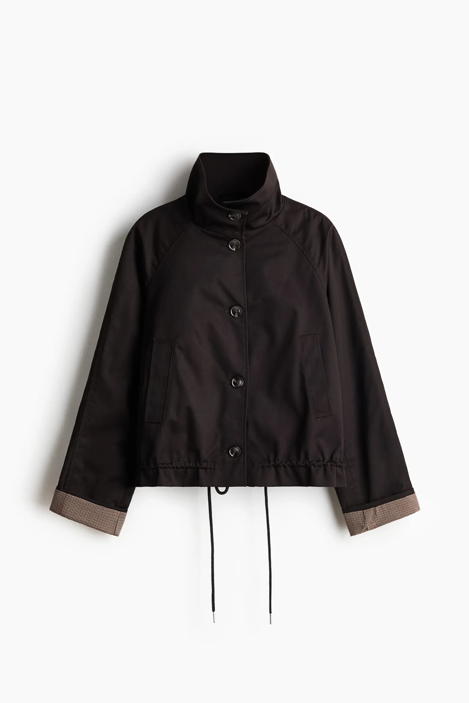H&M Funnel-collar Twill Jacket (Women) | Nordstrom | Nordstrom