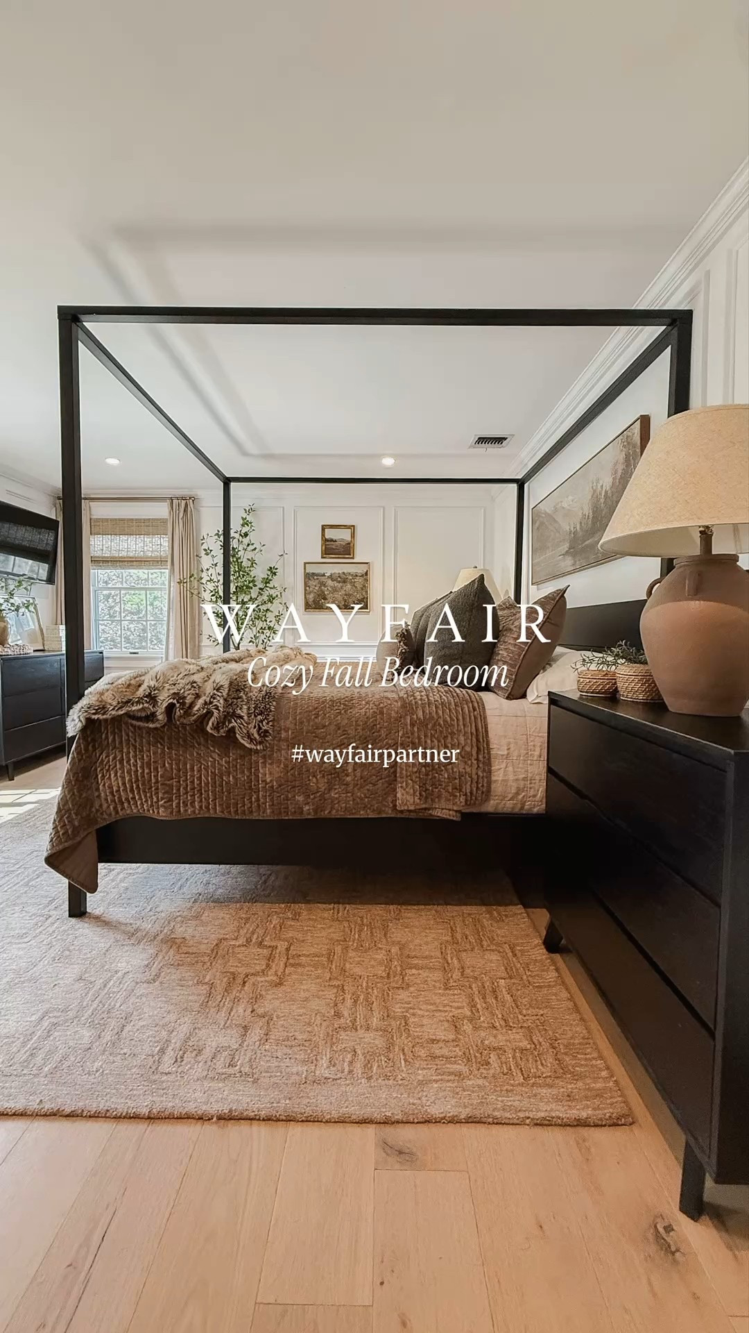 #ad Now is the perfect time of year to refresh your bedroom for fall @wayfair 🤎


Mocha brown is trending! This cozy yet lightweight quilt set is a follower favorite. The earth brown color looks great with my fall-inspired landscape wall art and black canopy bedframe. From my black dressers to this camel brown area rug, you will find everything you need to decorate your bedroom at Wayfair.

I’ve linked everything in my bedroom in my LTK Shop, so you can go shop directly from there!
.
.
#wayfairpartner #wayfair #earthy #bedroom #bedding #browndecor #cozyhome #liketkit #ltkhome 
@shop.ltk

#LTKHome #LTKStyleTip #LTKSaleAlert