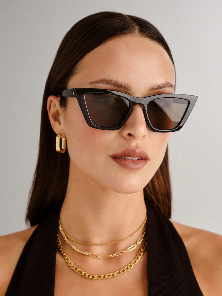 Buy Le Specs Black Velodrome Sunglasses from Next Ireland | Next EU
