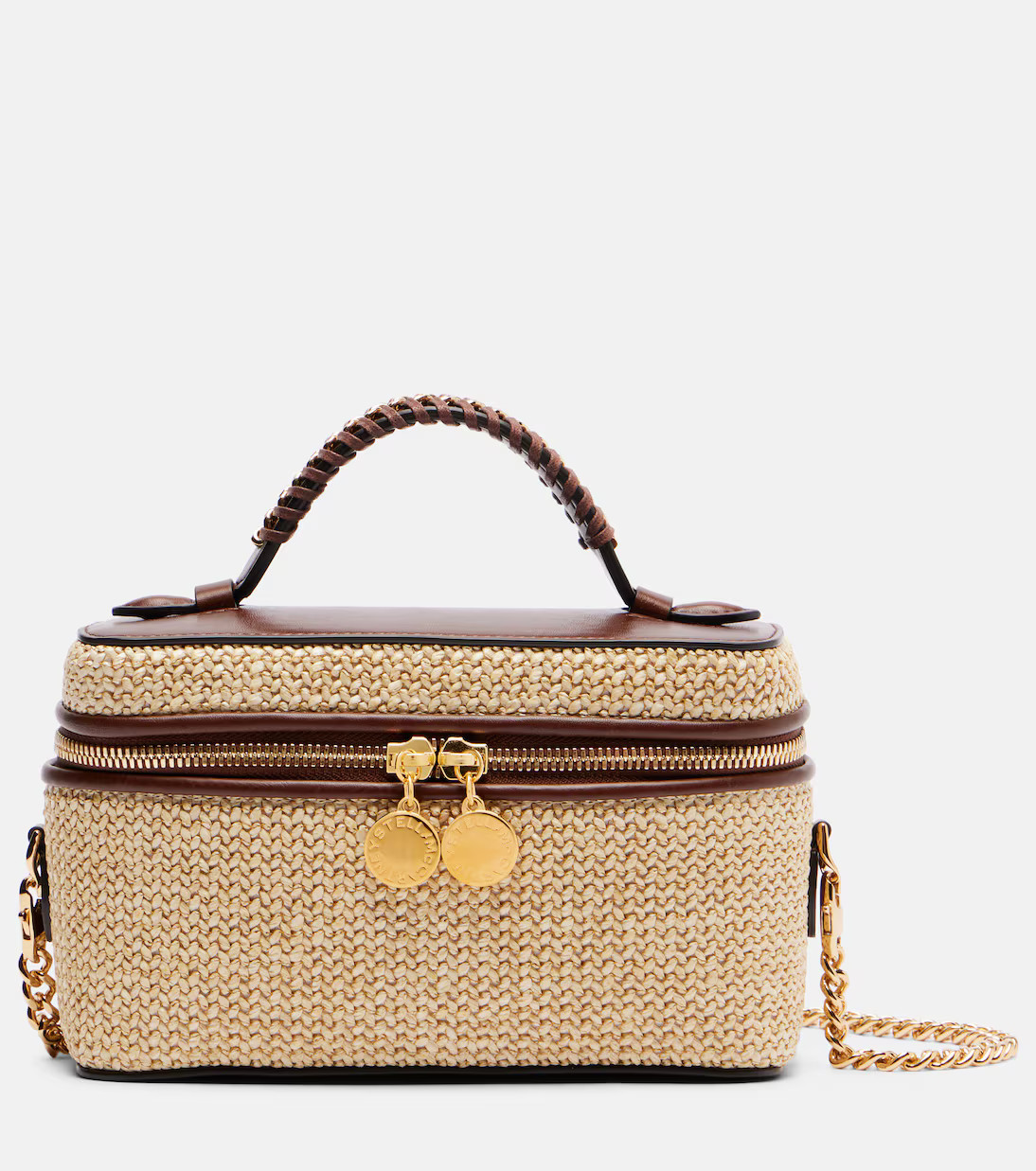Falabella Mini raffia tote bag | Mytheresa (US/CA)