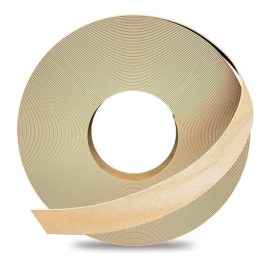 Birch Edge Banding, 3/4 inch x 50ft roll of Veneer Pre-glued Flexible, Real Wood Tape Banding for... | Amazon (US)