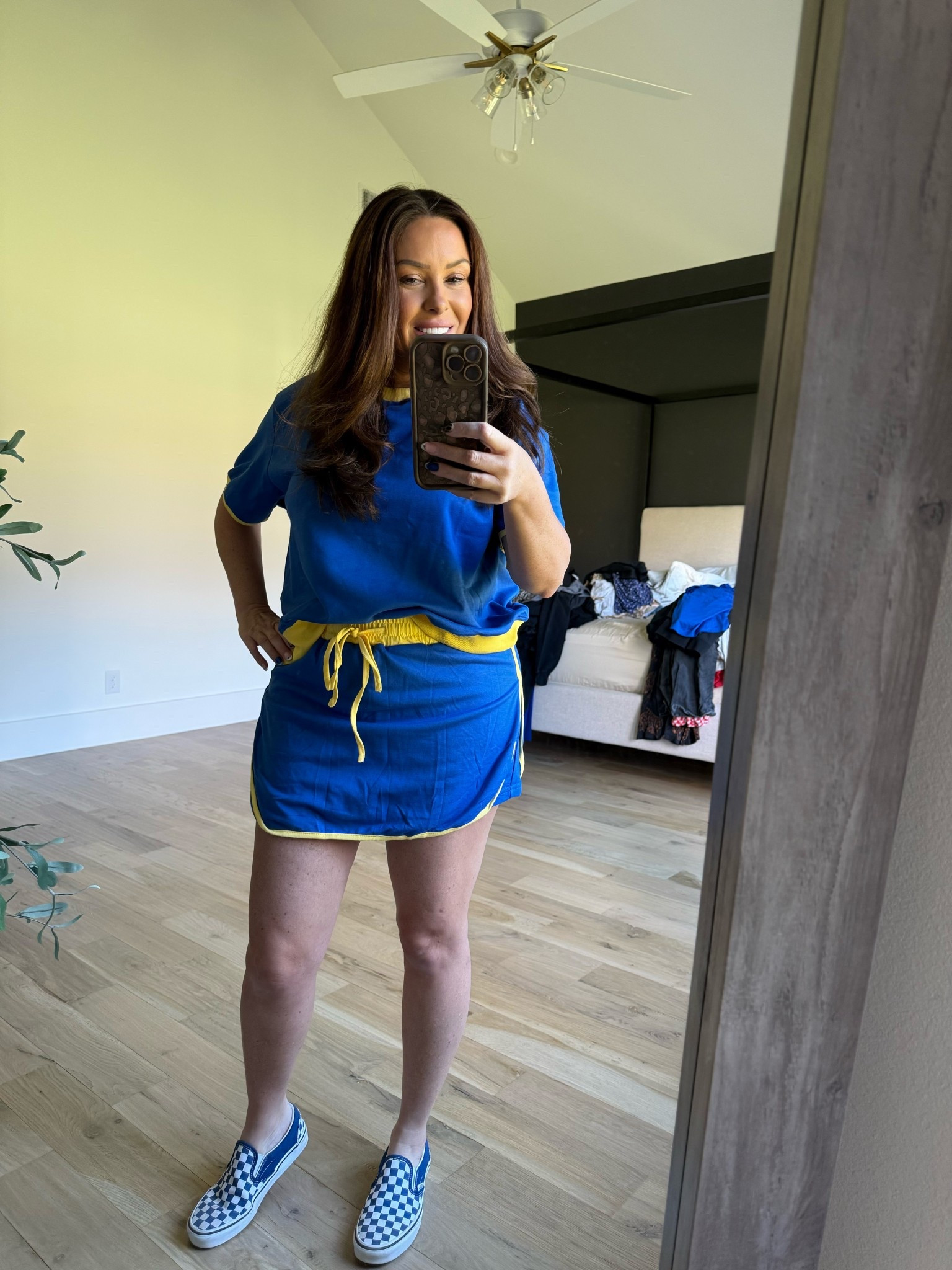 Gameday outfit. Blue and yellow. Blue and gold. 

#LTKMidsize #LTKPetite #LTKActive