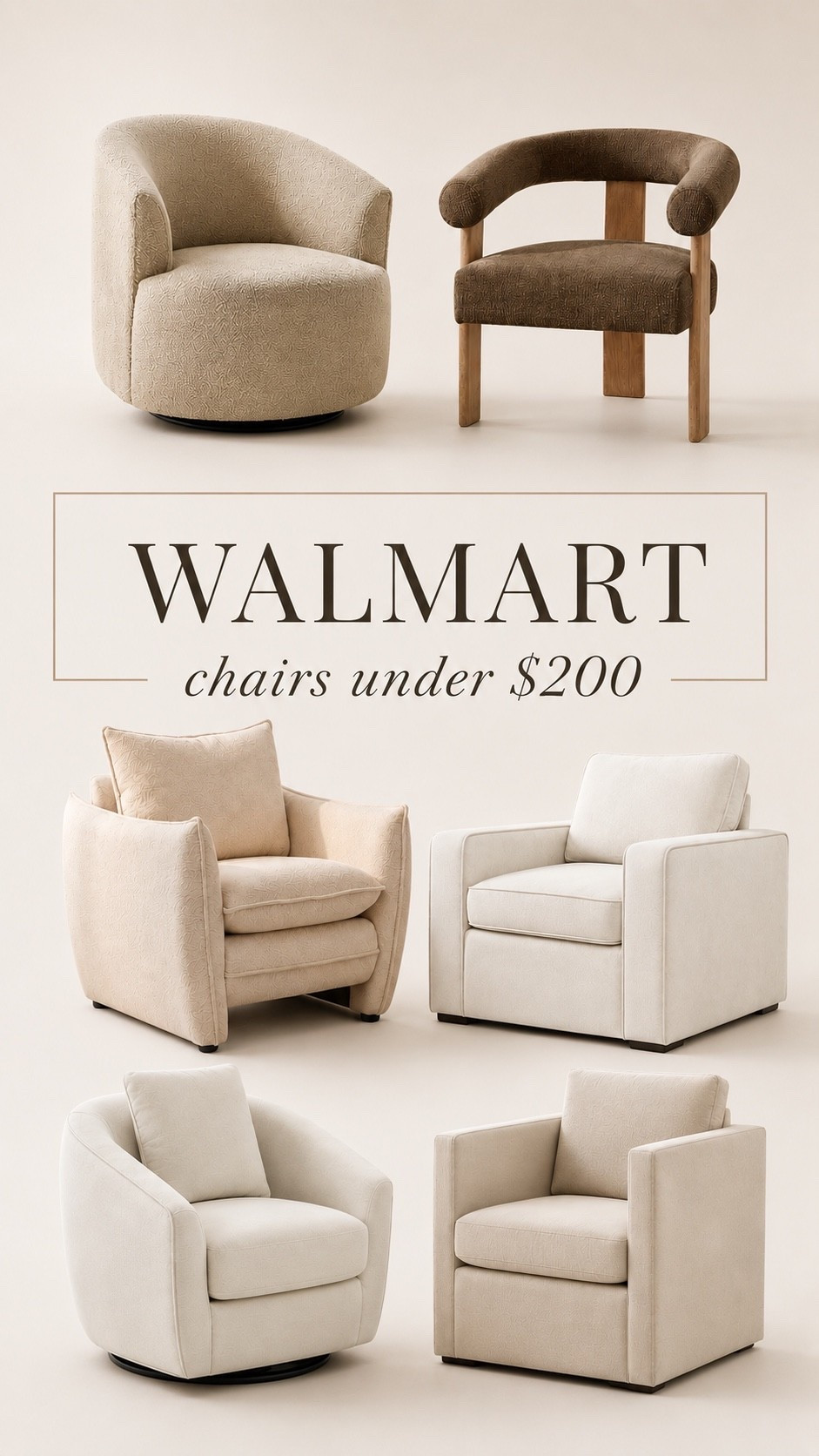 Walmart chairs under $200!!

#LTKHome #LTKSaleAlert #LTKSeasonal