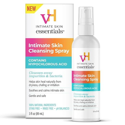 vH Essentials Intimate Cleansing Spray, with Hypochlorous Acid, 3 fl oz | Amazon (US)