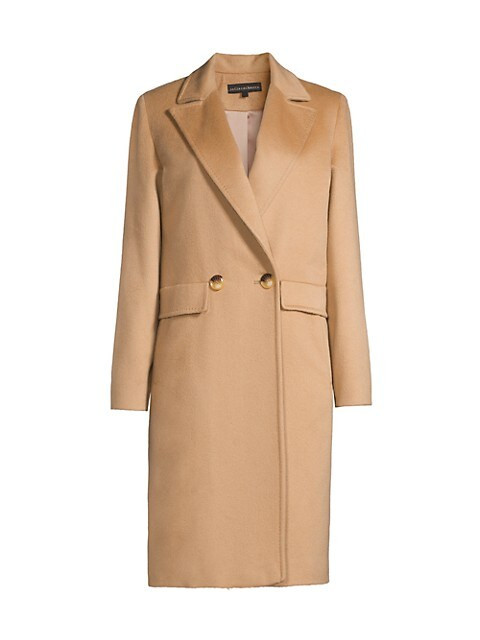 Sofia Cashmere Double-Breasted Cashmere Coat | Saks Fifth Avenue