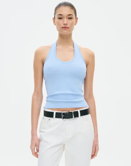 Knit Scoop Neck Halter Top | Glassons (Australia)