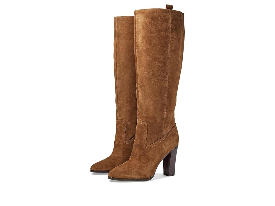 Veronica Beard Vesper Wide Calf Women's Boots Mocha Brown Suede : 6.5 M, Leather | Zappos