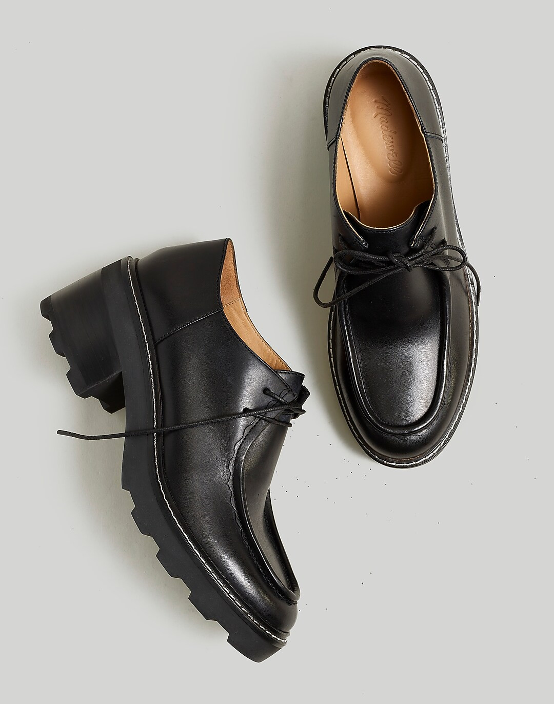 Intentionally Blank Prof Heeled Loafer | Madewell
