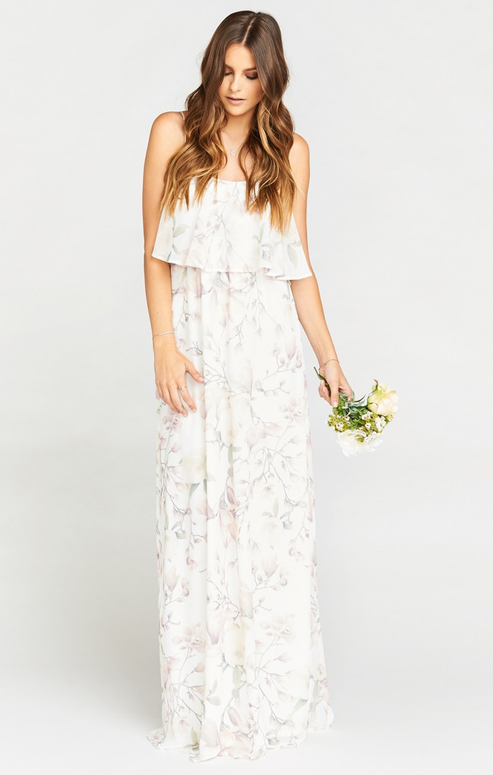 Caitlin Ruffle Maxi Dress ~ Forever Vine | Show Me Your Mumu