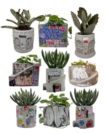 One of my most loved, must-have, shopper fave small business posts in 2023 🫶🏼 Hand painted street art graffiti detailed planters from Etsy

#LTKfindsunder100 #LTKstyletip #LTKhome