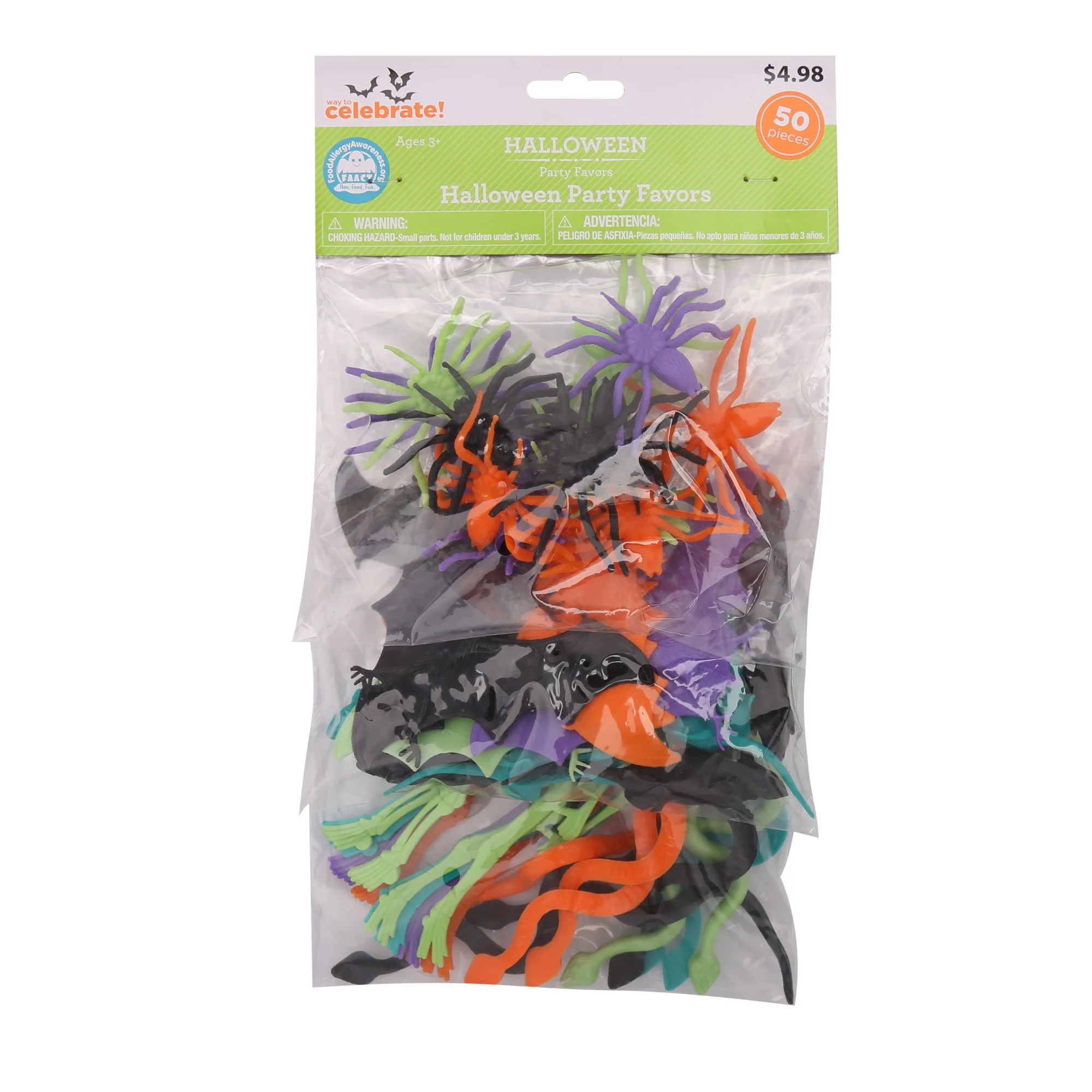 Way To Celebrate Halloween Novelty Creature Toy Value Bundle, 50 Ct. | Walmart (US)