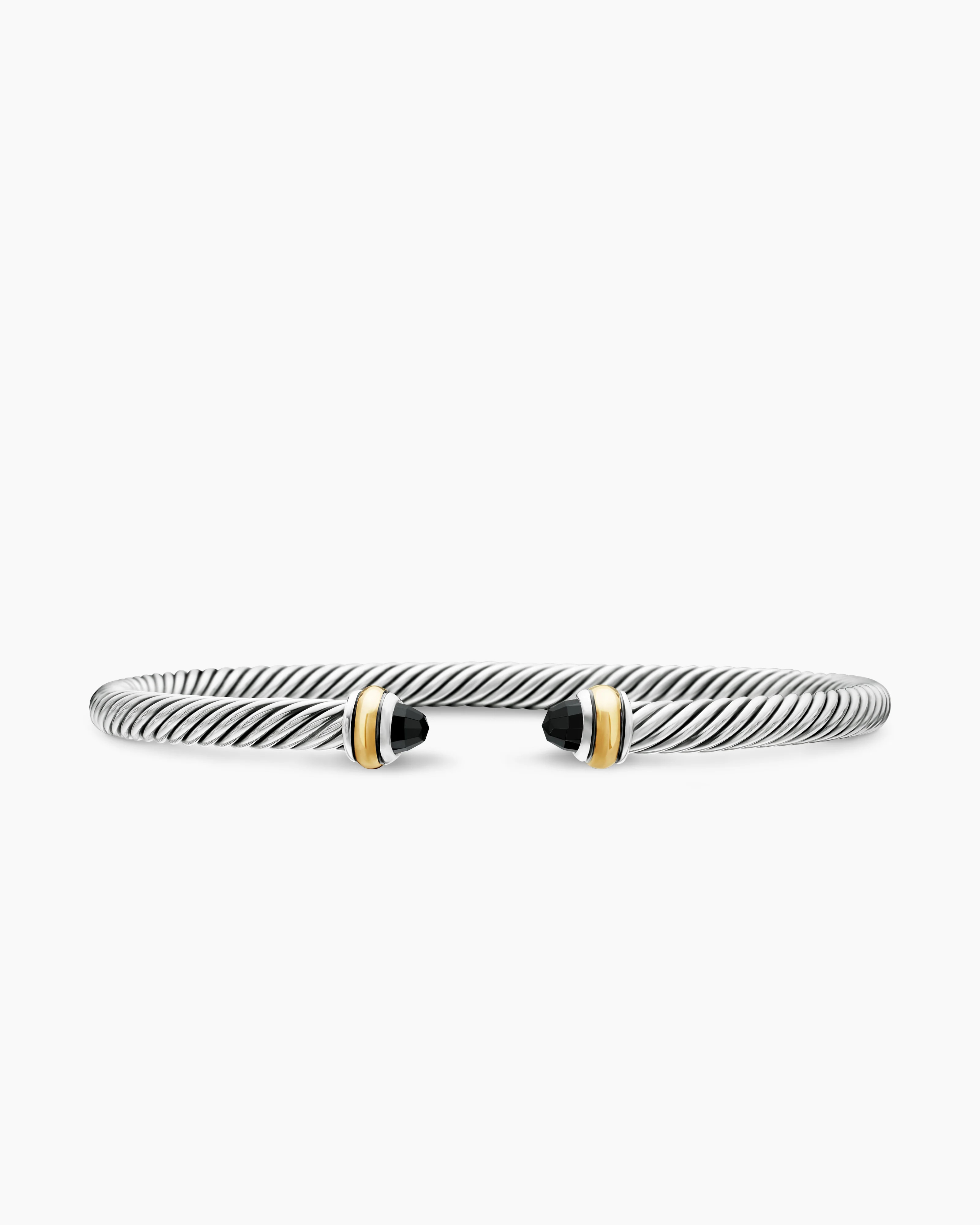 Classic Cable Bracelet
Sterling Silver with 18K Yellow Gold and Black Onyx, 4mm | David Yurman