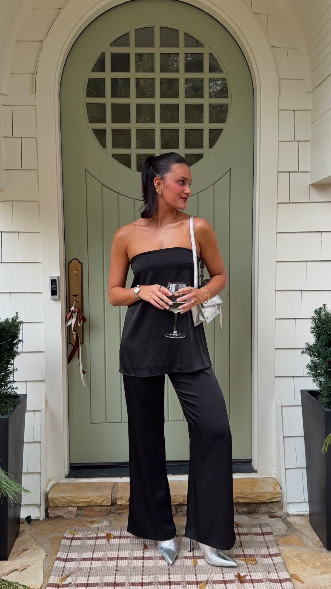 Set is Zara & code for pants are: 8338/529/800 and top is 4772/123/800 <3 wearing size M in bottoms and S in top! Boots of sold out but RAYE brand on Revolve! 