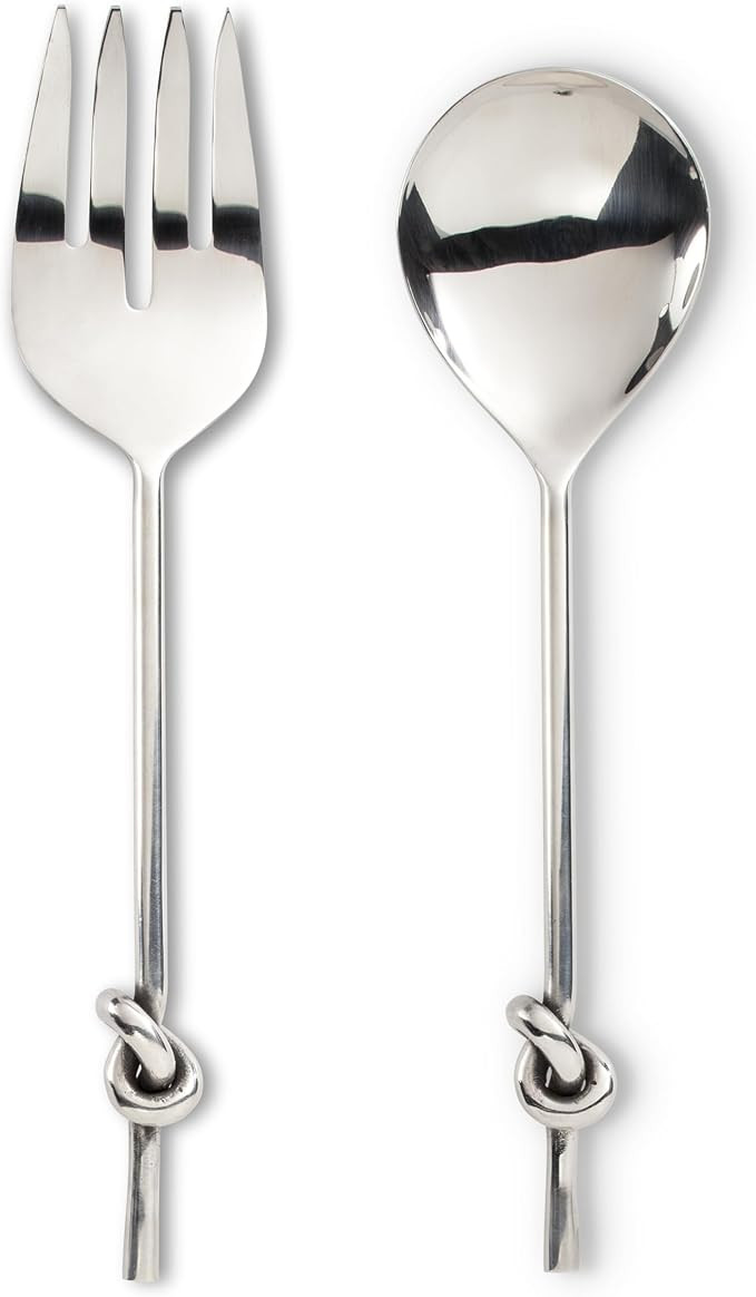 Abbott Collection Salad Servers with Knot Handle | Gift-Boxed, Stainless Steel, Dishwasher Safe, ... | Amazon (US)