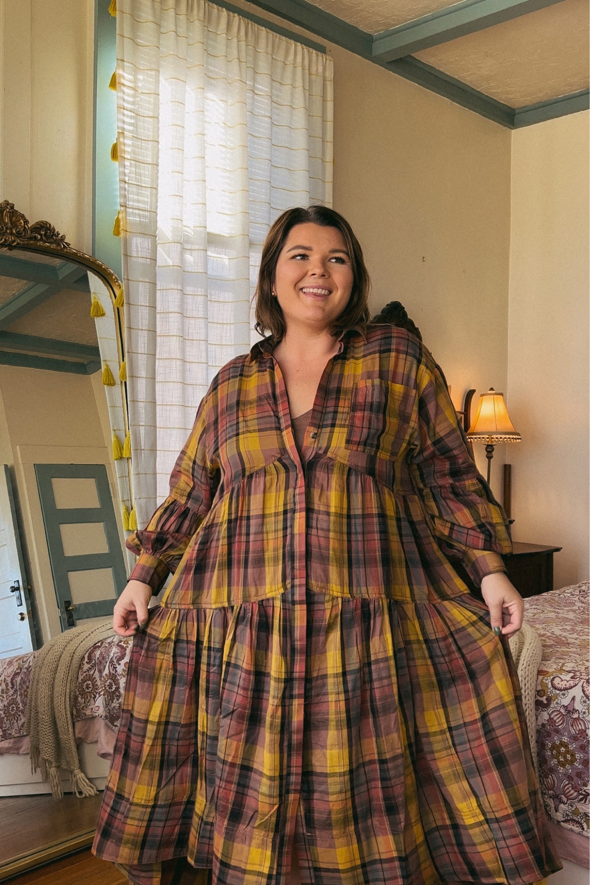 Currently on the hunt for all the fall fashions that work on the growing baby bump. Being midsize and short makes this a wee bit harder but we are committed to finding the good stuff!!
Saw this dress first on @roseybeeme and had to snag it. (I think it looks better on her than me so go see her wearing it!). I’m wearing size large petite and it’s definitely bump friendly for now even with the slip under, the slip can be removed so the actual dress should be good all 9 months!

#LTKbump #LTKcurves #LTKmidsize