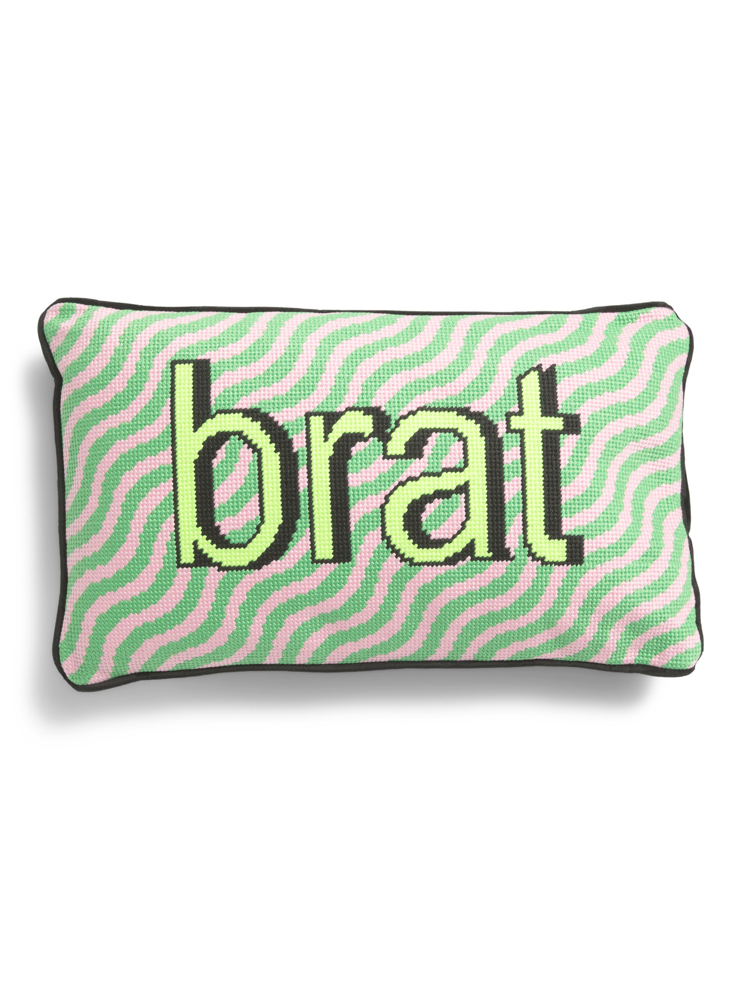 9x15 Brat Needlepoint Pillow | TJ Maxx