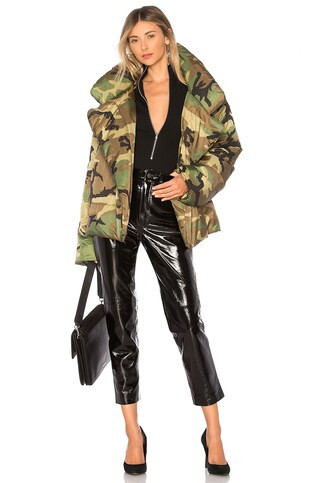 Norma Kamali Sleeping Bag Coat in Camo from Revolve.com | Revolve Clothing (Global)