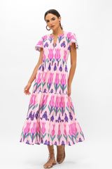 V-Neck Maxi- Sumba Pink | Oliphant Design