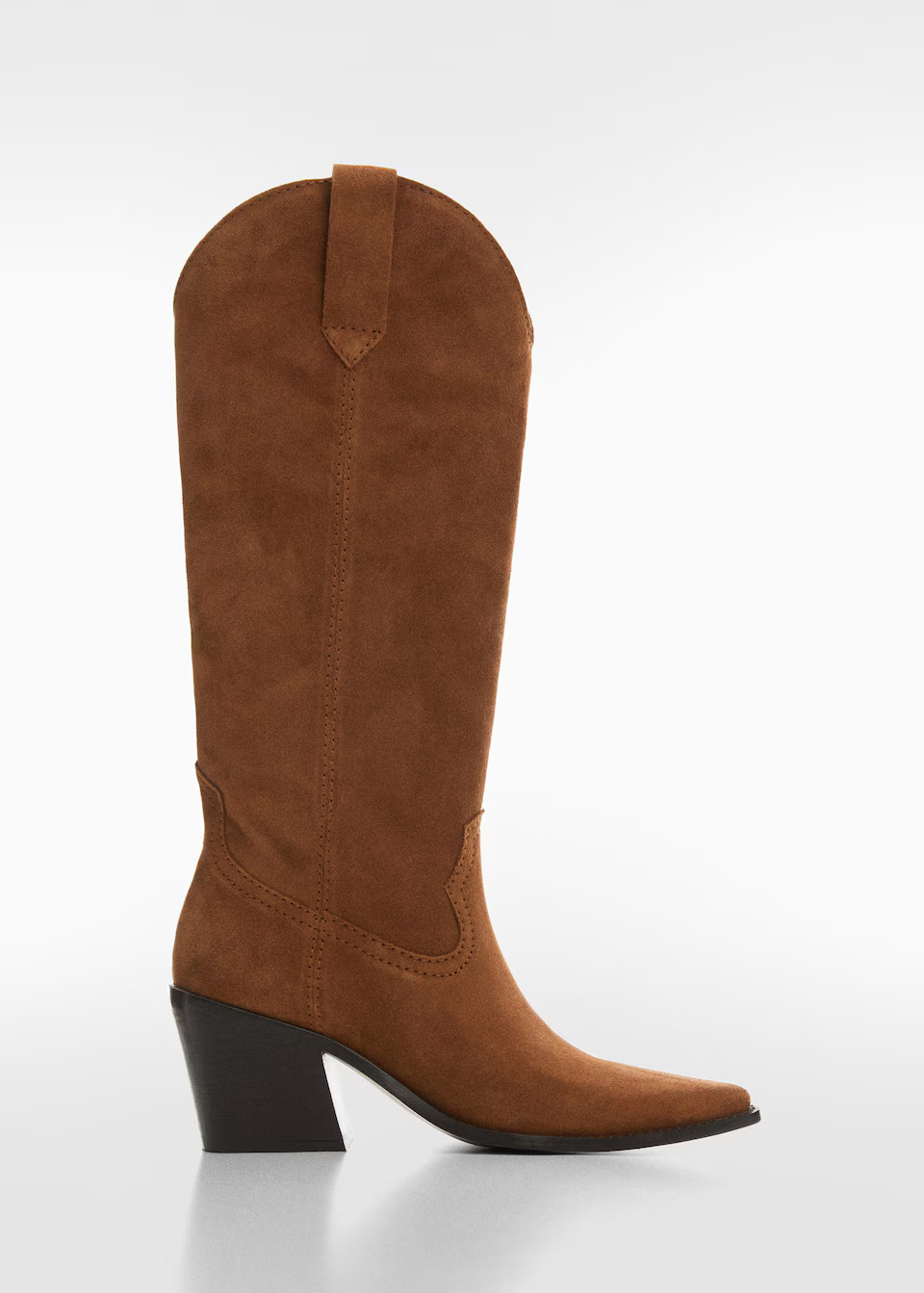 Suede cowboy boots | MANGO (US)