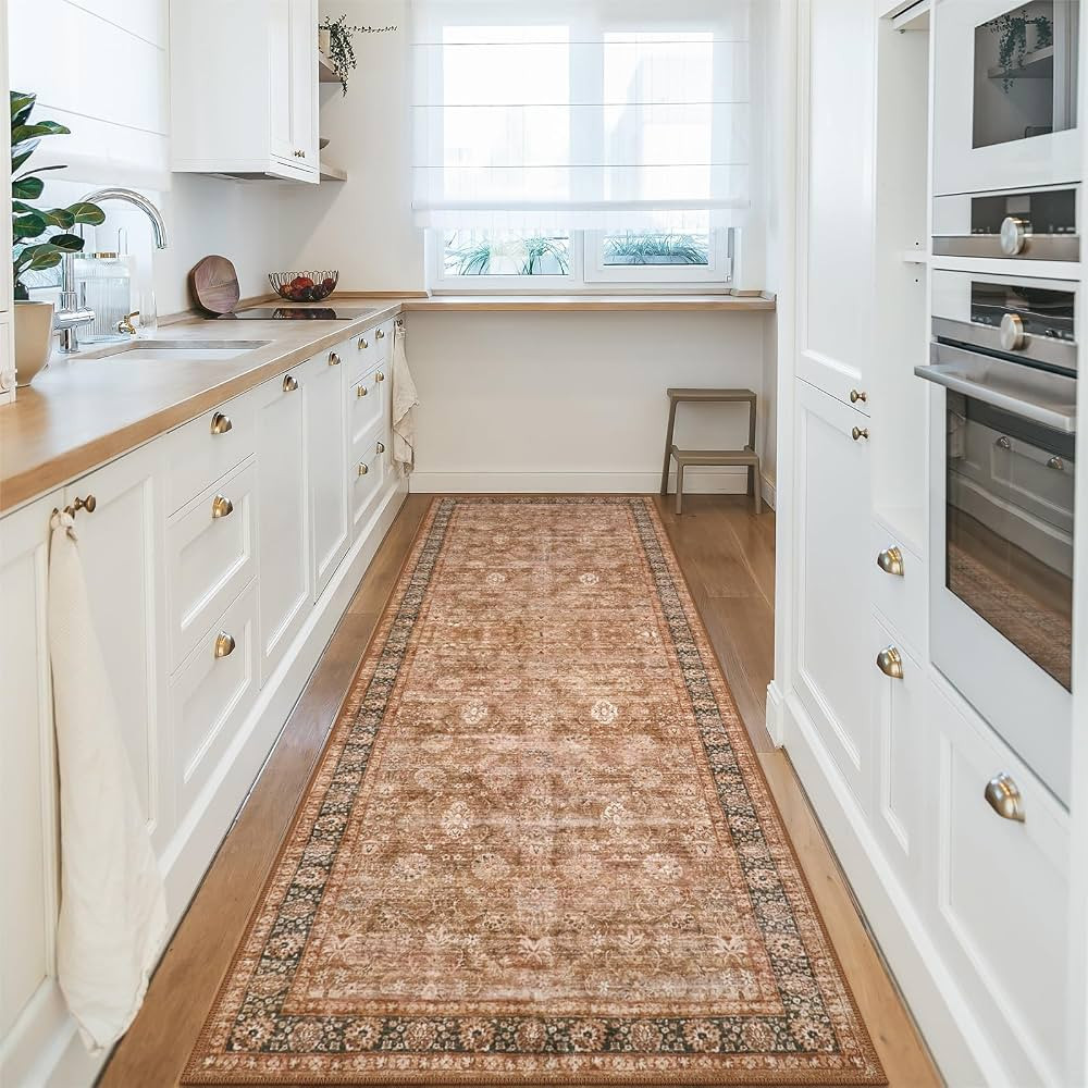 Morebes Vintage Runner Rugs with Rubber Backing, Boho Hallway Runner Rug 8 ft, Kitchen Rugs and M... | Amazon (US)