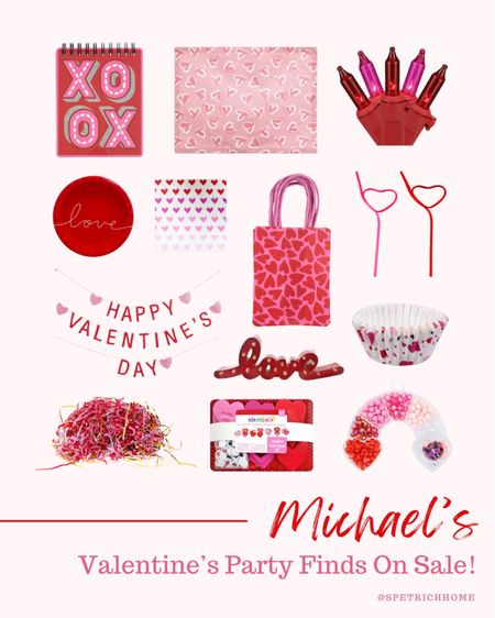 Valentine’s Day party essentials on sale at Michael’s ♥️🩷🤍

#school #elementary #classroom #craft #activity 

#LTKSeasonal #LTKsalealert #LTKparties