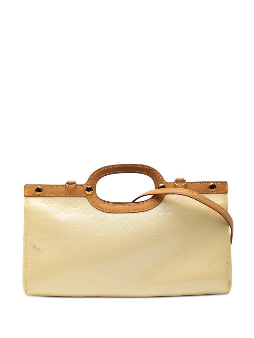 Louis Vuitton Pre-Owned 2007 Monogram Vernis Roxbury Drive satchel - Yellow | Farfetch Global