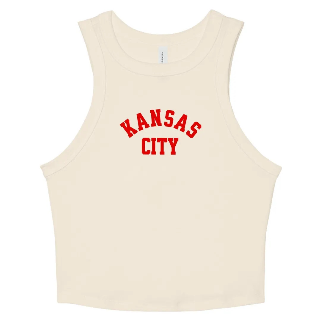 Kansas City Crop Top | Kansas City Tank Top | Football Crop Top | Cute Kansas City Shirt | Kansas... | Etsy (US)