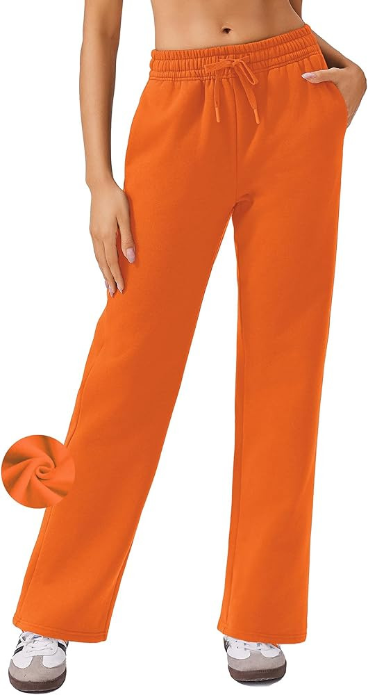 PINSPARK Women's Jogging Pants Fleece Sweatpants High Waist Workout Pants Casual Winter Trousers ... | Amazon (US)
