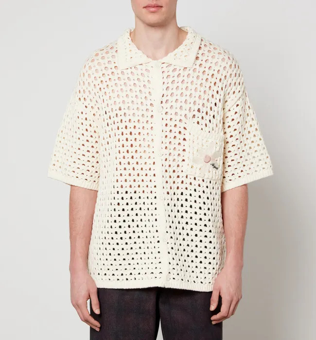Axel Arigato Franco Cotton-Blend Crochet Cardigan | Coggles (Global)