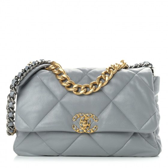 CHANEL

Lambskin Quilted Large Chanel 19 Flap Grey | Fashionphile