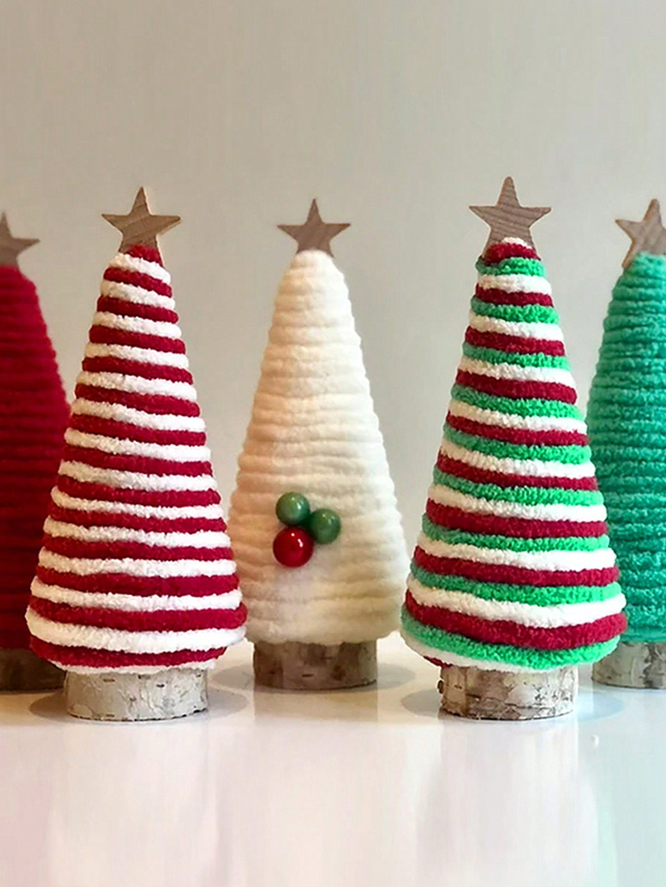 1 pieza, Mini árbol de Navidad artificial, Set de árbol de pino de Navidad simulado multicolor,... | SHEIN