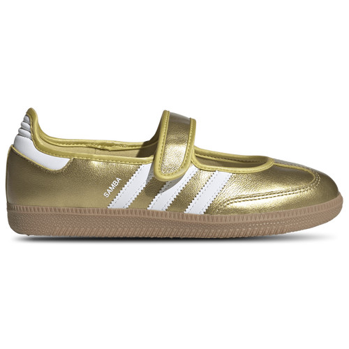 adidas Womens adidas Originals Samba Jane - Womens Basketball Shoes Gold/White Size 5.5 | Champs Sports