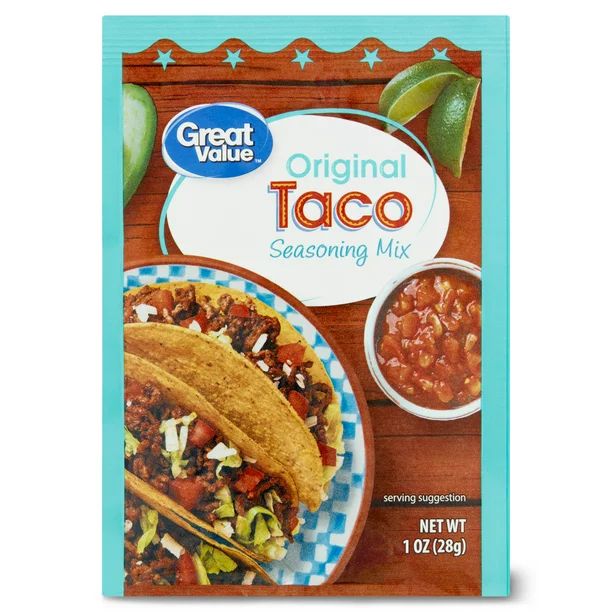 Great Value Original Taco Seasoning Mix, 1 oz - Walmart.com | Walmart (US)