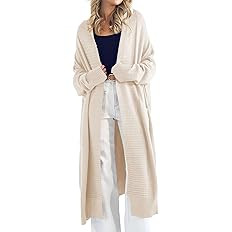 Danedvi Womens Long Cardigan Sweaters 2025 Fall Chunky Knit Oversized Slouchy Open Front Warm Coa... | Amazon (US)