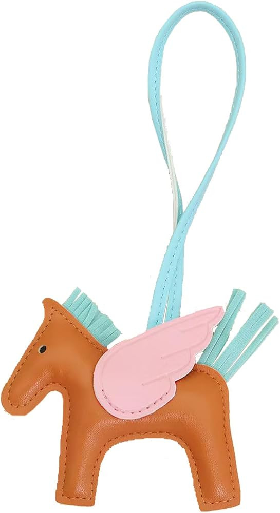 Horse Bag Charm, Purse Charms for Handbags Tassel Pony Keychain Leather Fashion Accessory Fly Hor... | Amazon (US)