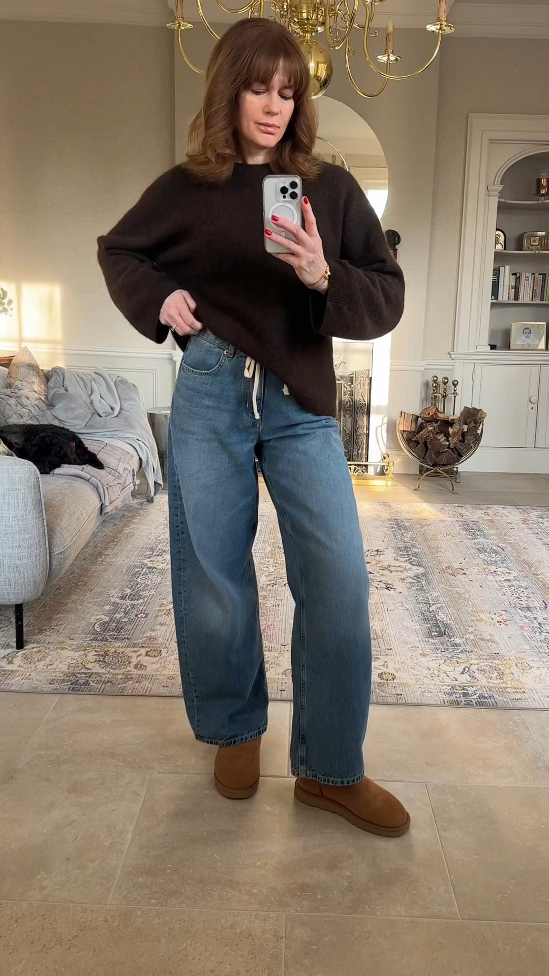 Slouchy jeans in 10L
Ugg boots
Wool jumper M

#LTKuk #LTKstyletip